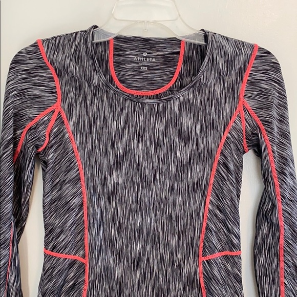 Athleta Pop Space Dye Long Sleeve Performance Top - Picture 2 of 12